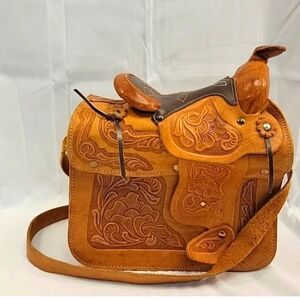 Vintage Saddle Leather Handbag